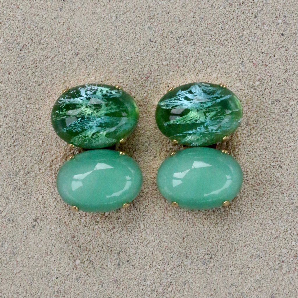 Jewelry Blinn: Two Stone Oval Jade