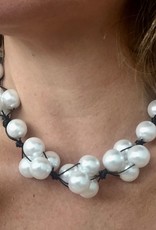 Jewelry VCExclusives: White Pearl on Black Cord