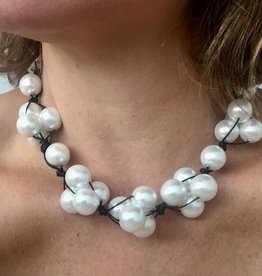 Jewelry VCExclusives: White Pearl on Black Cord