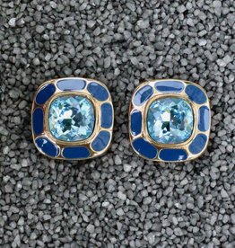 Jewelry VCExclusives: Square in Square Aquamarine & Blue
