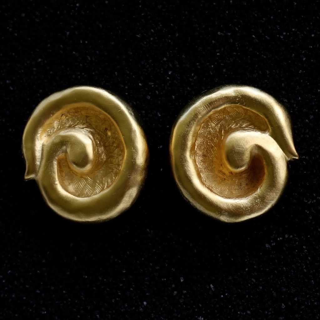 jewelry KJLane: Gold Satin Swirl
