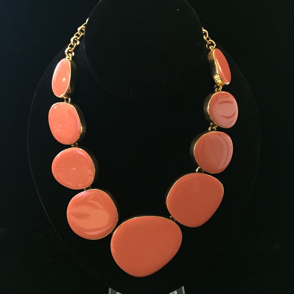 Jewelry KJLane: Random Circles Coral & Gold