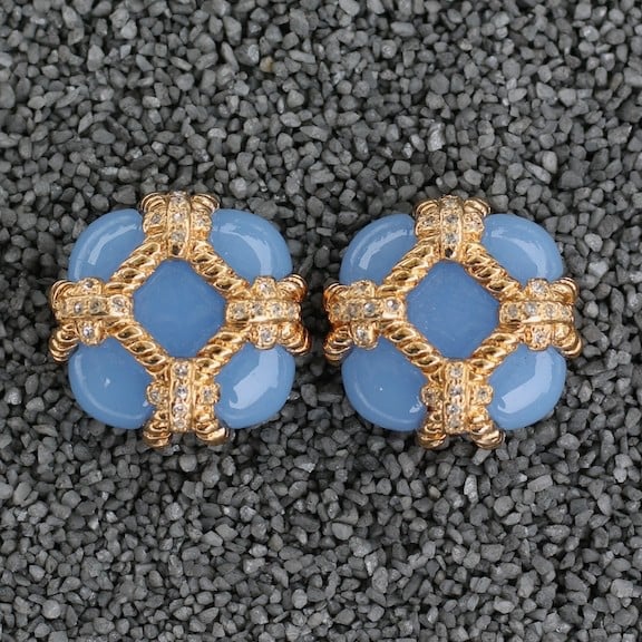 Jewelry VCExclusives: Zinnia Light Blue & Gold