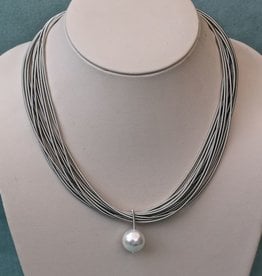 Jewelry VCExclusives: Single Pearl Drop With  Grey