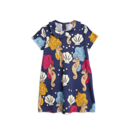 MiniRodini Mini Rodini, Seahorse Collar Dress