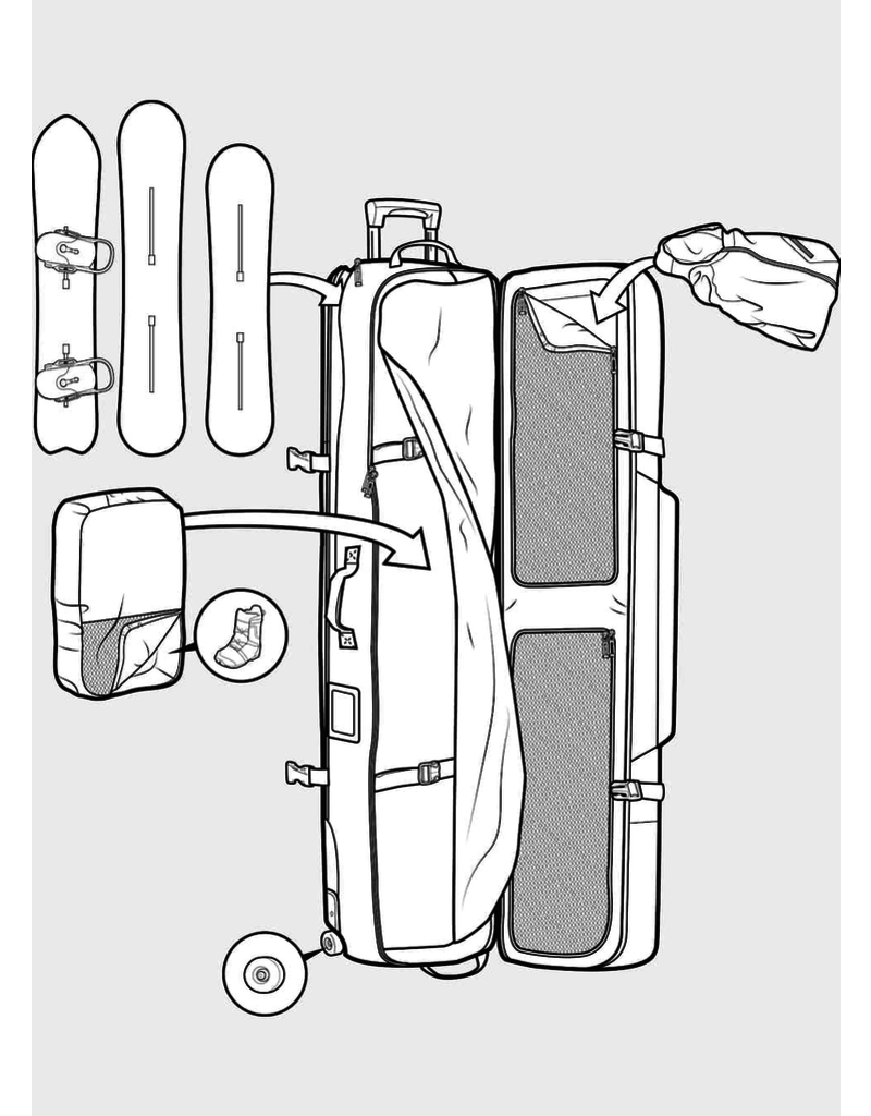 burton Burton, Wheelie Locker Boardbag