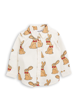 MiniRodini MiniRodini, Rabbit Woven Shirt