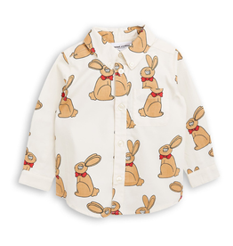 MiniRodini MiniRodini, Rabbit Woven Shirt