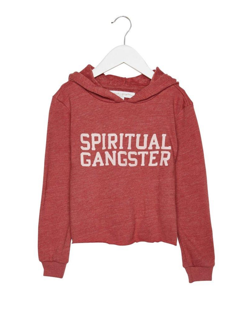Spiritual Gangster Spiritual Gangster, Girls, SG Varsity Crop Hoodie