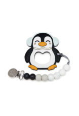 Louloulollipop Loulou Lollipop, Penguin Silicone Teether Set