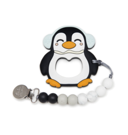 Louloulollipop Loulou Lollipop, Penguin Silicone Teether Set