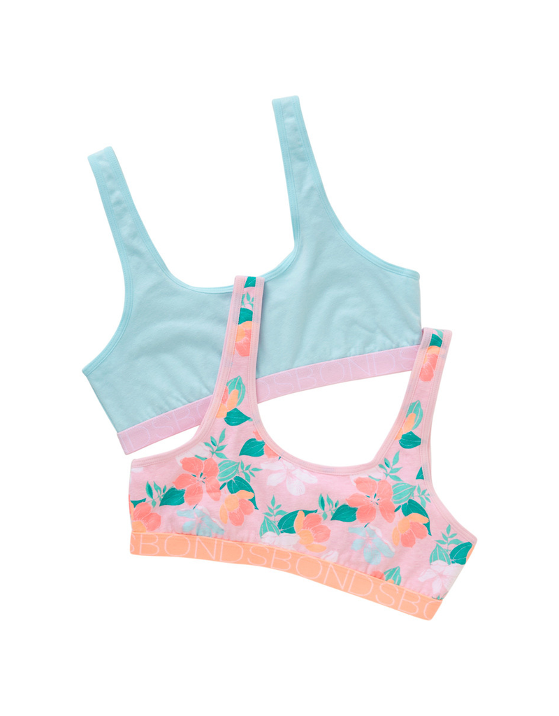 Bonds Bonds, Girls 2 pack Multi Crop