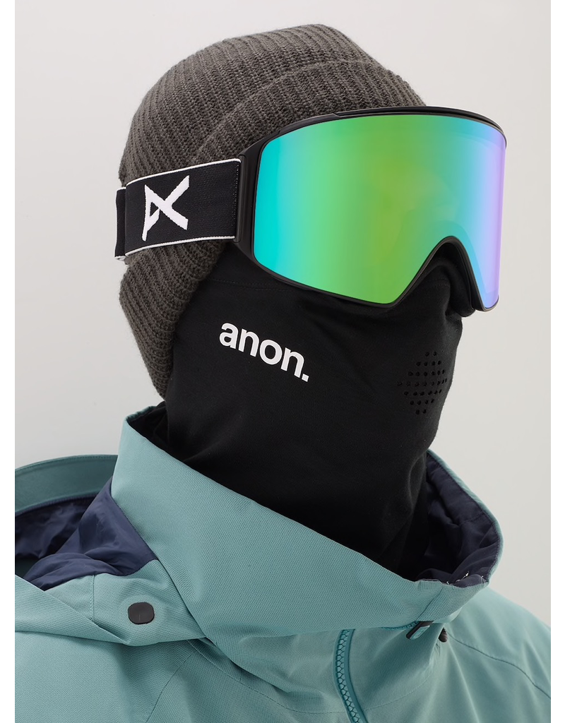 Anon Anon, Mens M4 Cylindrical Goggle with Face Mask and Spare Lens