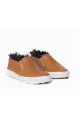 AKID AKID, Liv slip on Leather + Faux Fur Sneaker