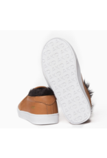 AKID AKID, Liv slip on Leather + Faux Fur Sneaker