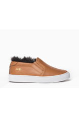 AKID AKID, Liv slip on Leather + Faux Fur Sneaker