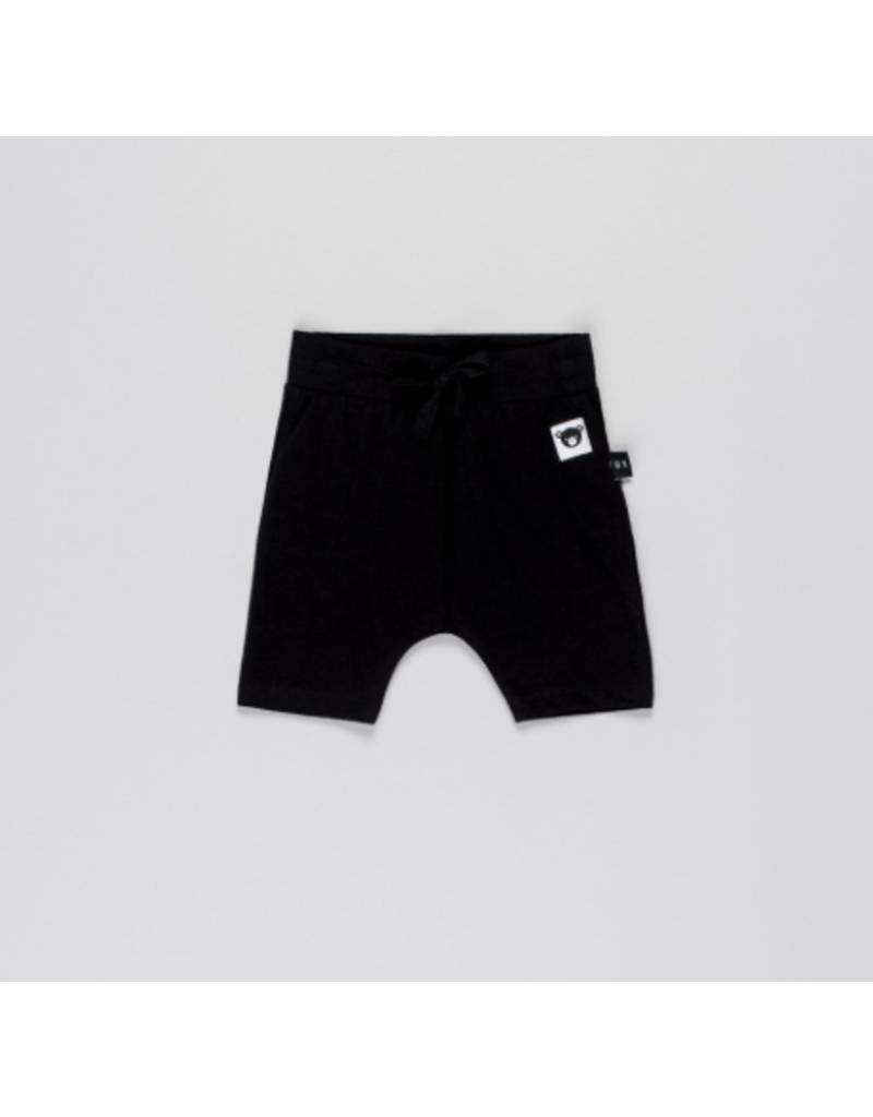 HuxBaby HuxBaby, Black Drop Crotch Shorts