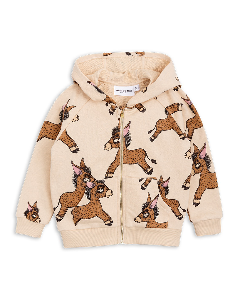 Minimum Mini Rodini, Donkey Aop Zip Hoodie