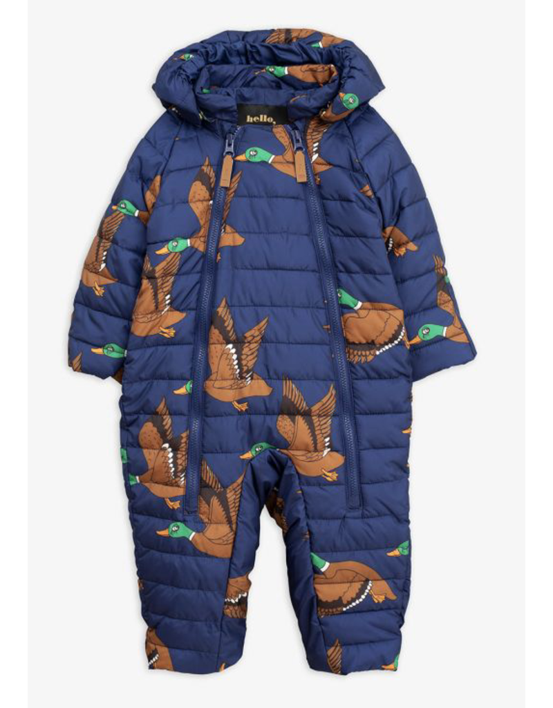 MiniRodini Mini Rodini, Ducks Insulator Baby Overall Onepiece Snow Suit