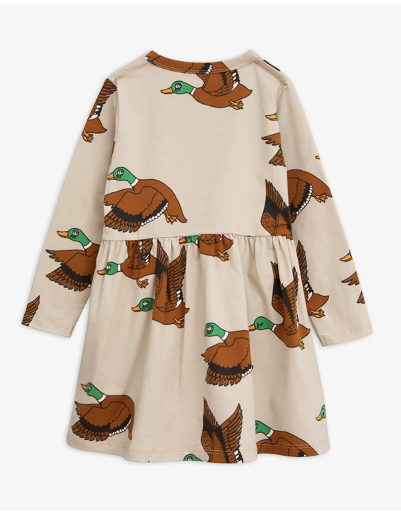 MiniRodini Mini Rodini, Wild Ducks Long Sleeve Dress