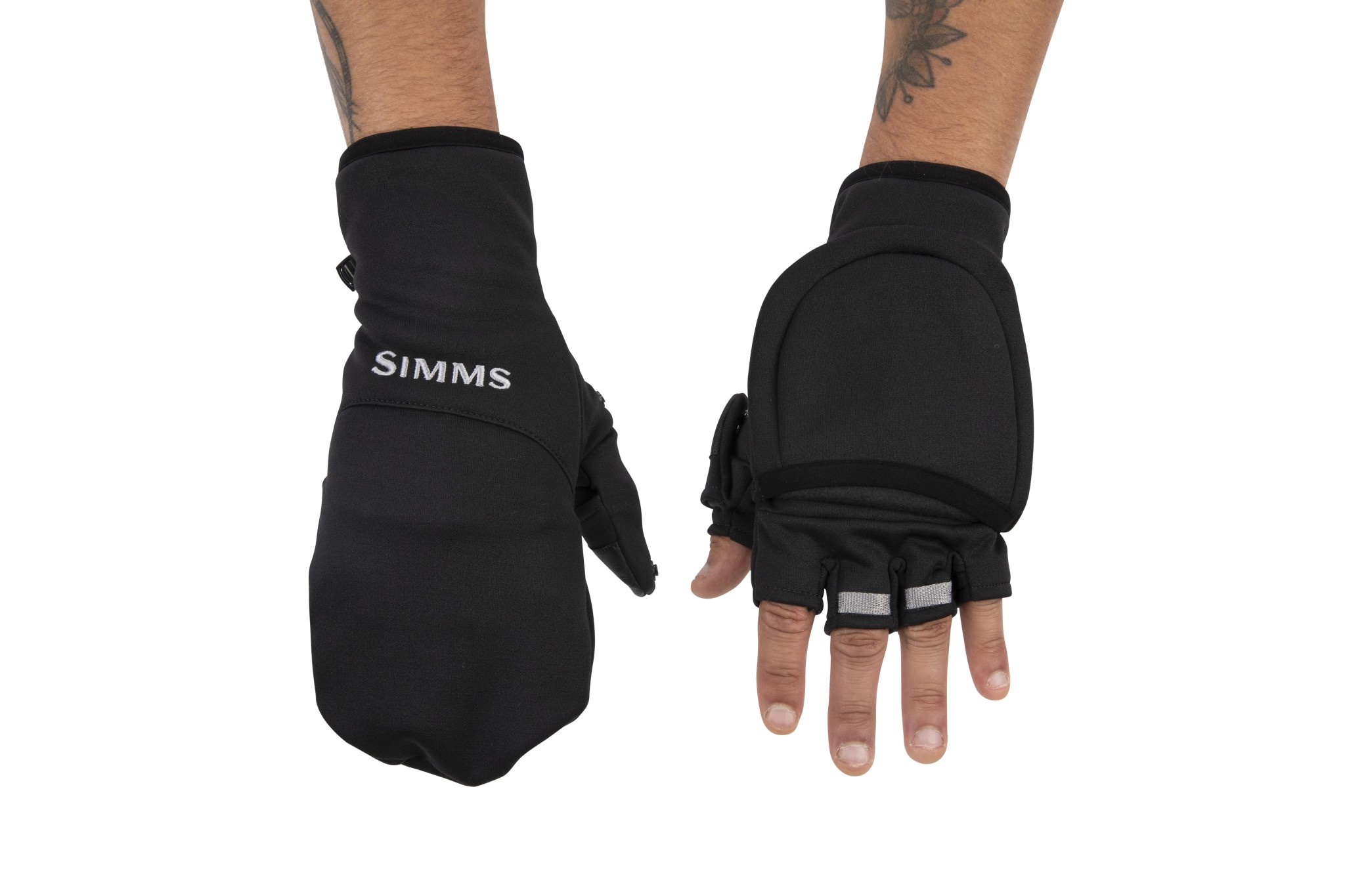 Simms Black Freestone Foldover Mitt