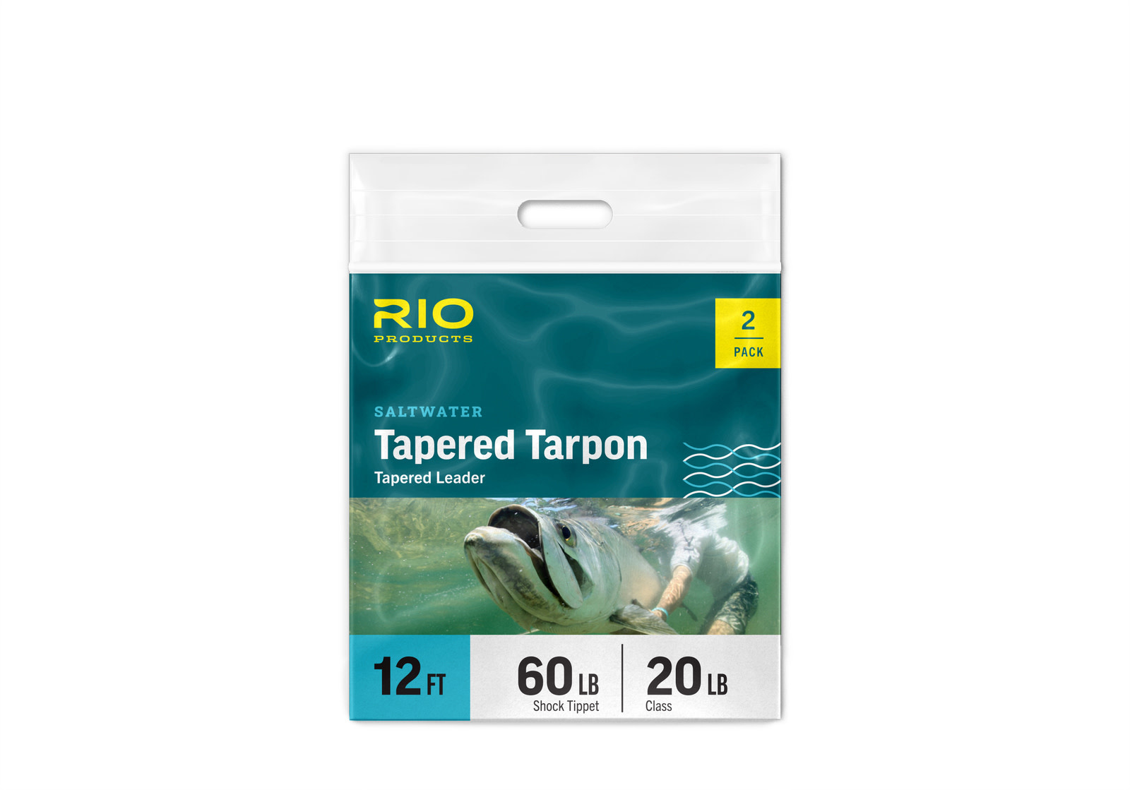 Rio Rio 12' Tapered Tarpon FC Shock - 2Pk