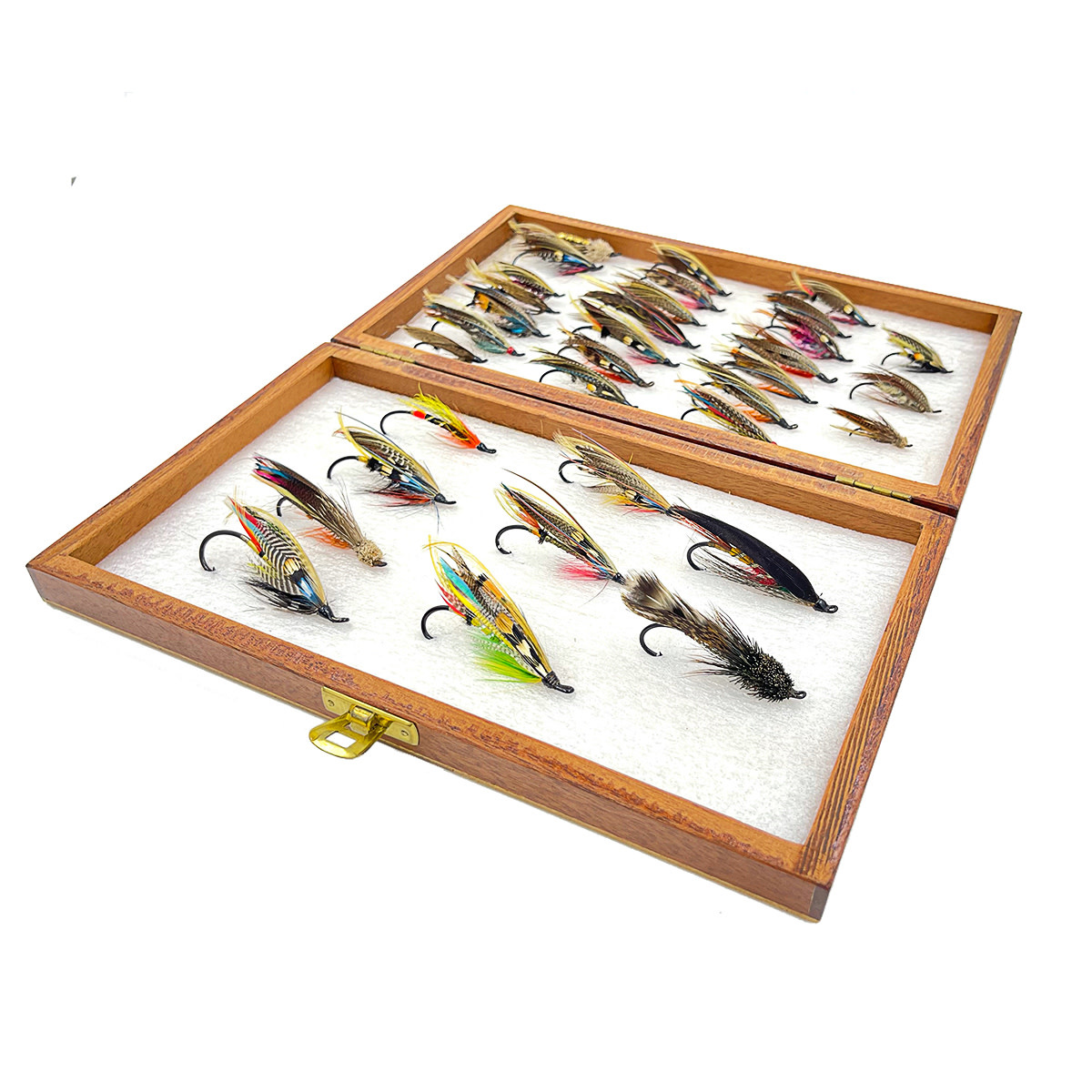 ☆ Various Dry Flies In a Wooden Box ☆