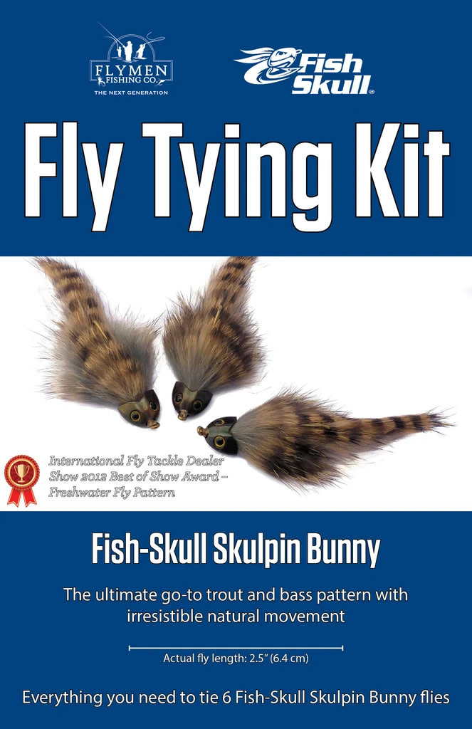 Flymen Fishing Co. Fly Tying Kit - Fish-Skull Skulpin Bunny