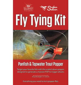 Flymen Fishing Co. Fly Tying Kit - Surface Seducer Panfish & Topwater Trout Popper