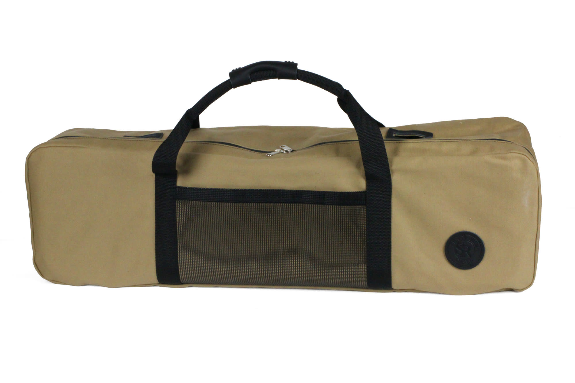 Waxed Canvas Fly Rod Tube Travel Bag 