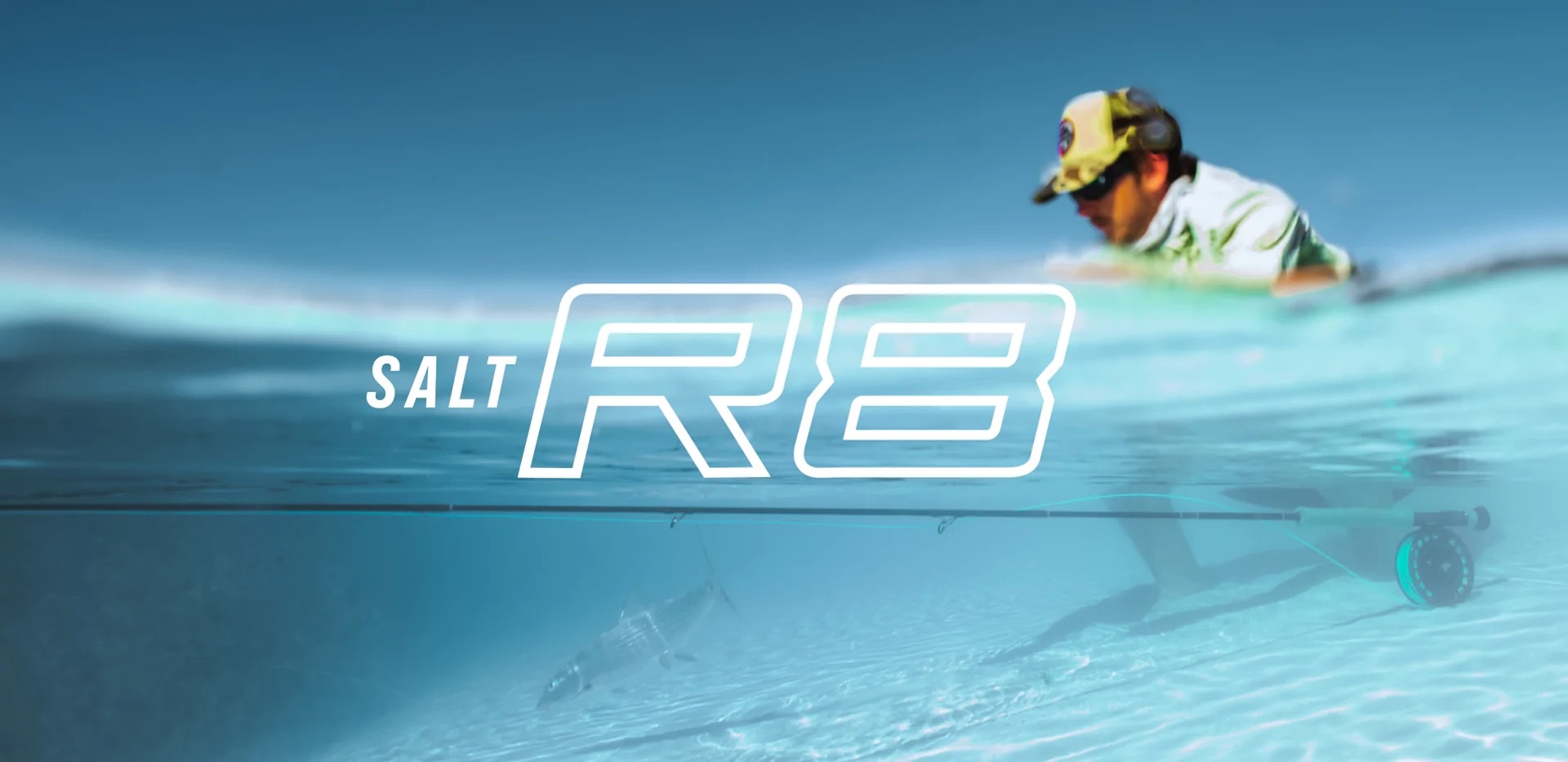 New Sage R8 Salt Rod - angler releasing fish underwater