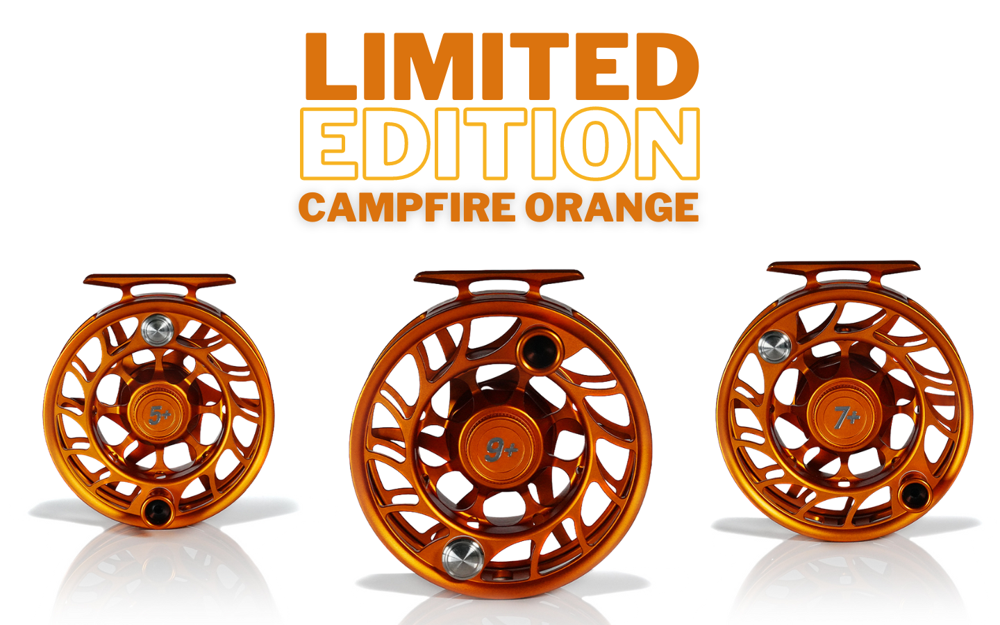 Hatch Hatch Custom Iconic Fly Reel - Campfire Orange