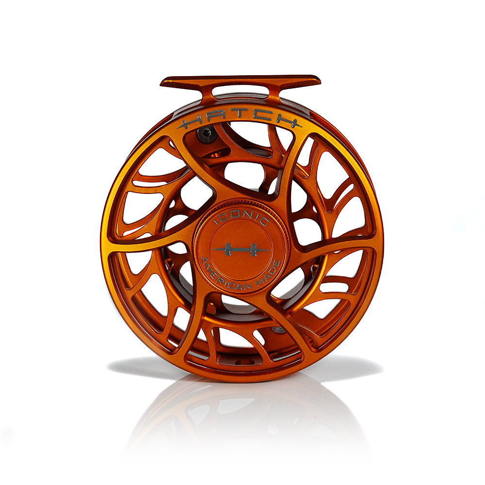 Hatch Hatch Custom Iconic Fly Reel - Campfire Orange