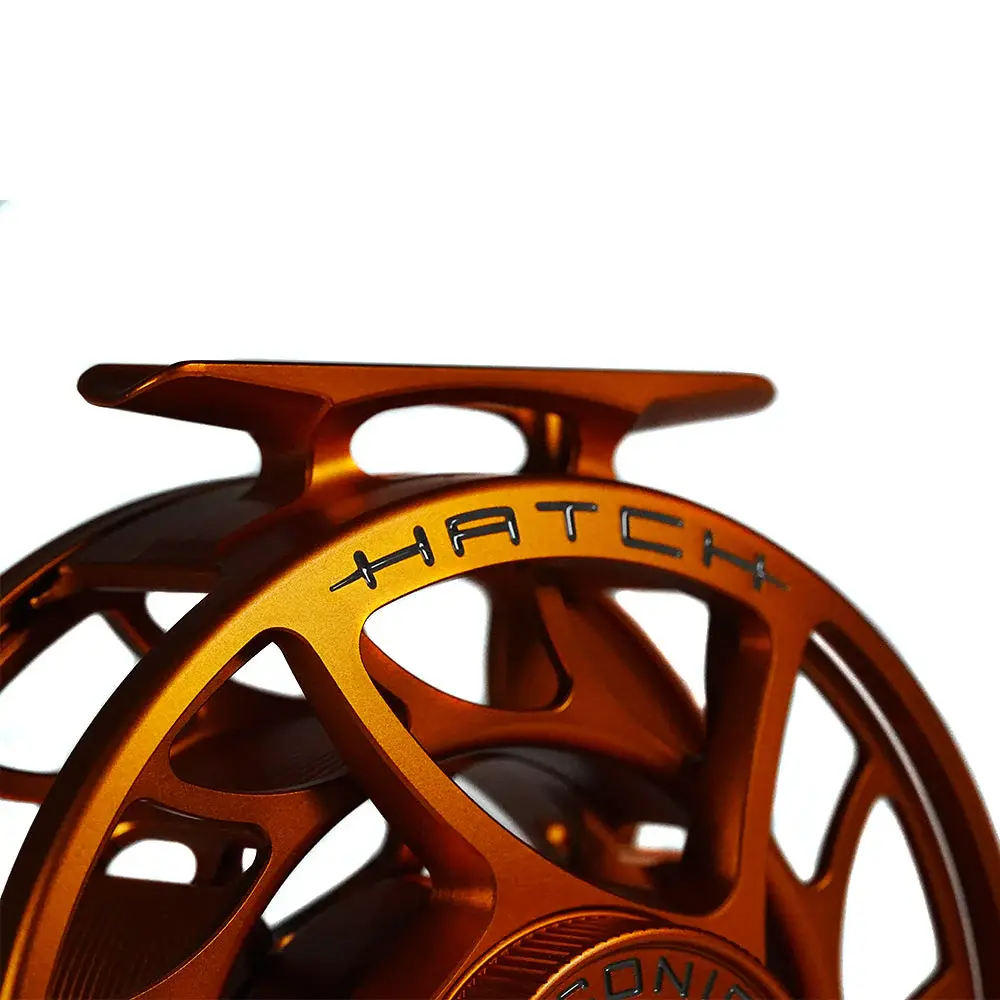 Hatch Hatch Custom Iconic Fly Reel - Campfire Orange