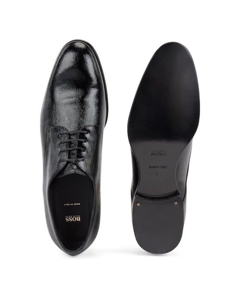 boss patent leather shoes