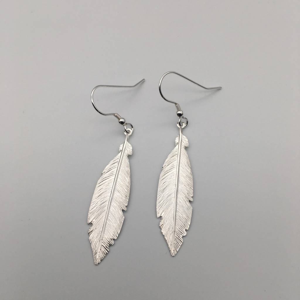 S1381 Feathers Earrings Grekka