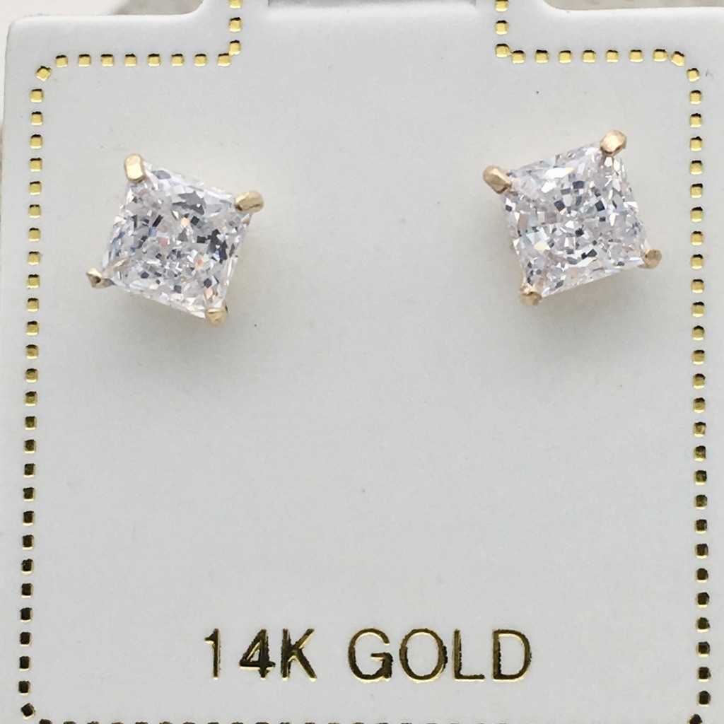 3mm 14k gold stud earrings