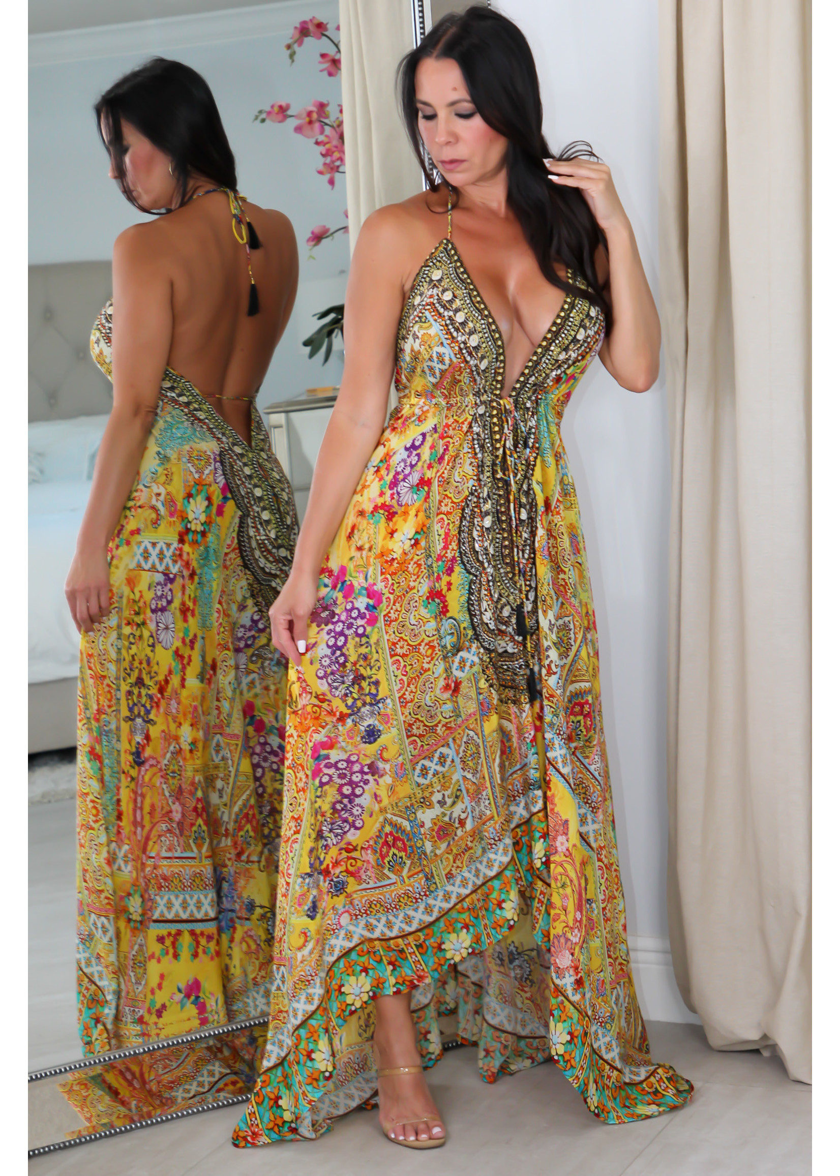 4079 Multi Color Stone Dress