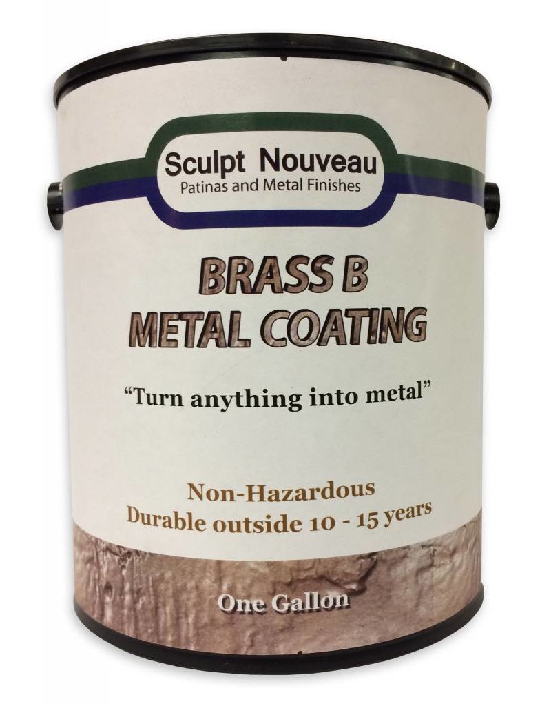 Sculpt Nouveau B Metal Coat Brass Gallon