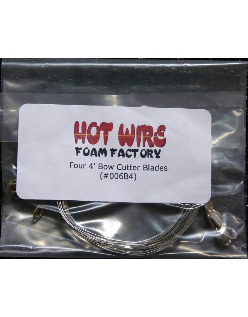 Hot Wire Foam Factory Bow Cutter Blades 4' 4pc