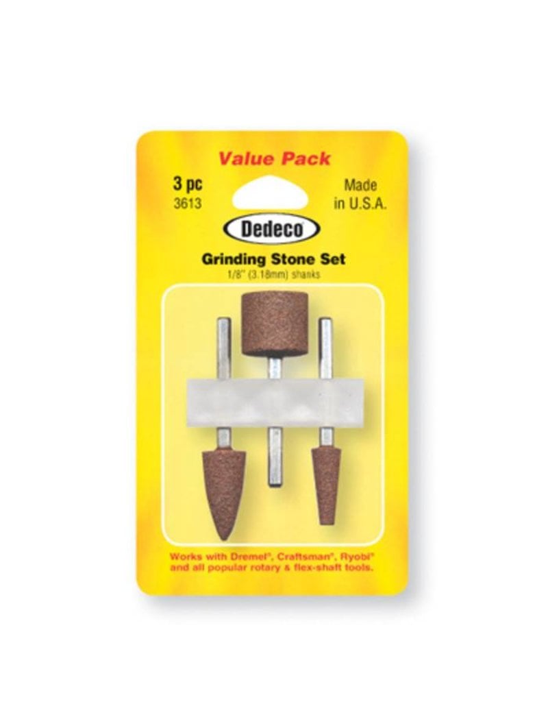 Dedeco International Grinding Stone Set 3pc AO