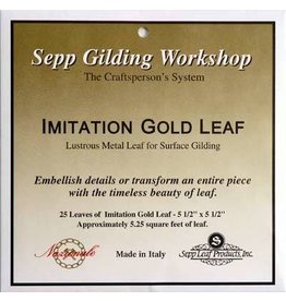 Sepp Leaf Imitation Gold Leaf Book 25 Sheets