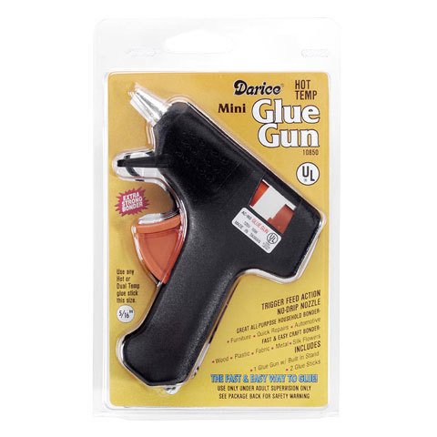 Mini Glue Gun - Darice Low Temp Crafting Fast Heating Supply for