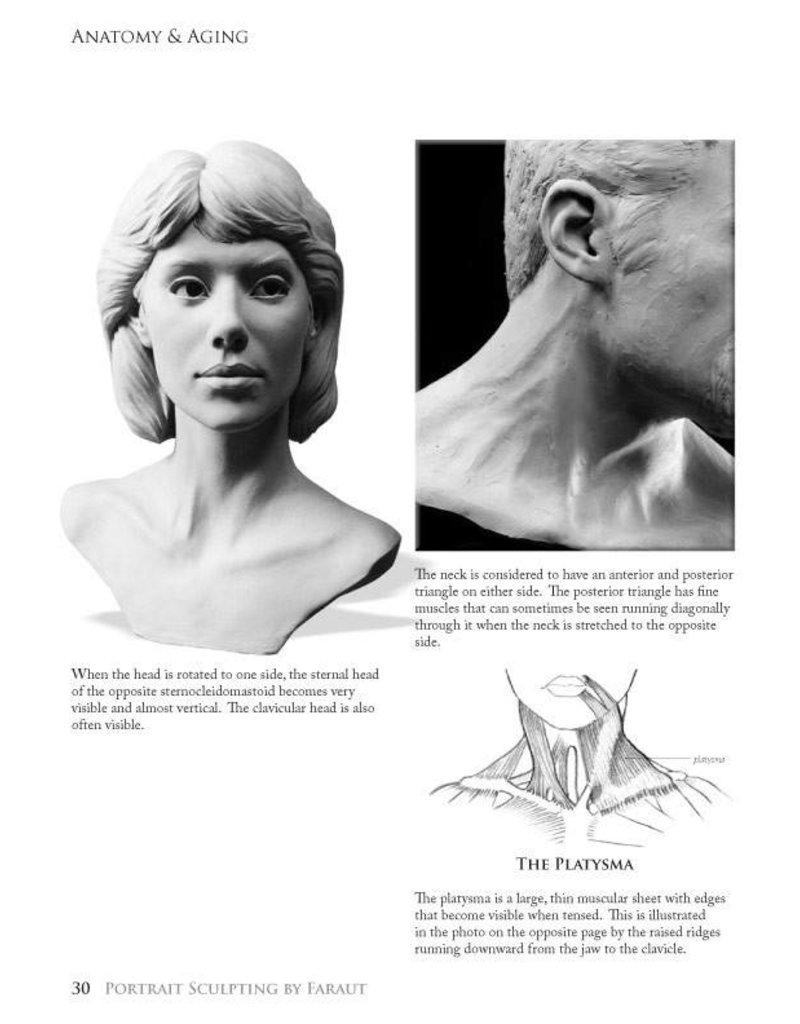 PCF Studio Portrait Sculpting: Anatomy & Expressions in Clay Faraut Book #1