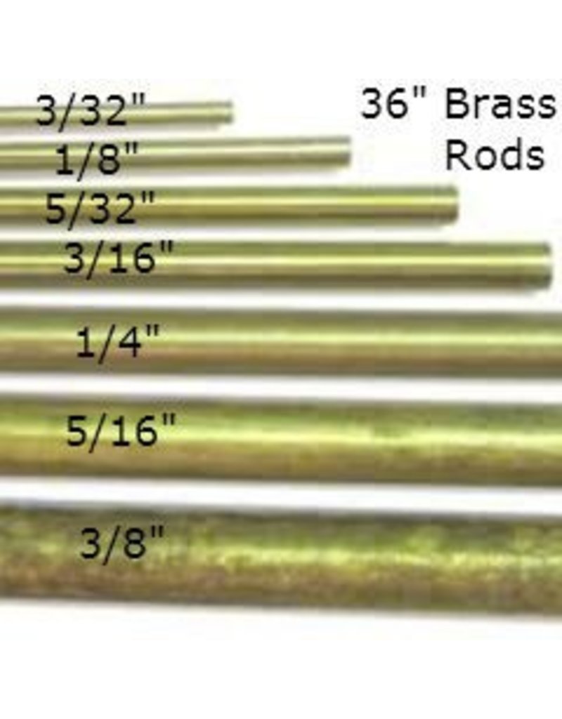 K & S Engineering Solid Brass Rod 1/4'' x 36'' #1165