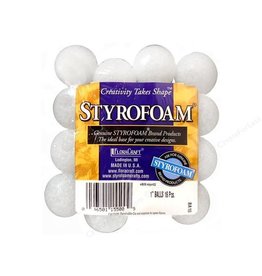 Styrofoam Ball 1'' 16pc