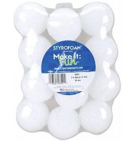 Styrofoam Ball 2'' 12pc