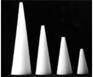 Styrofoam Cones 6''x3'' 2pc - The Compleat Sculptor - The Compleat