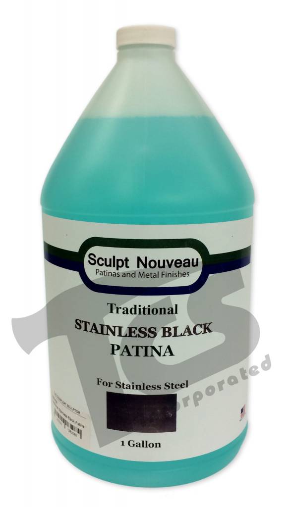 Traditional Stainless Black Patina Gallon The Compleat Sculptor Sculpt Nouveau Traditional Stainless Black Patina Gallon
