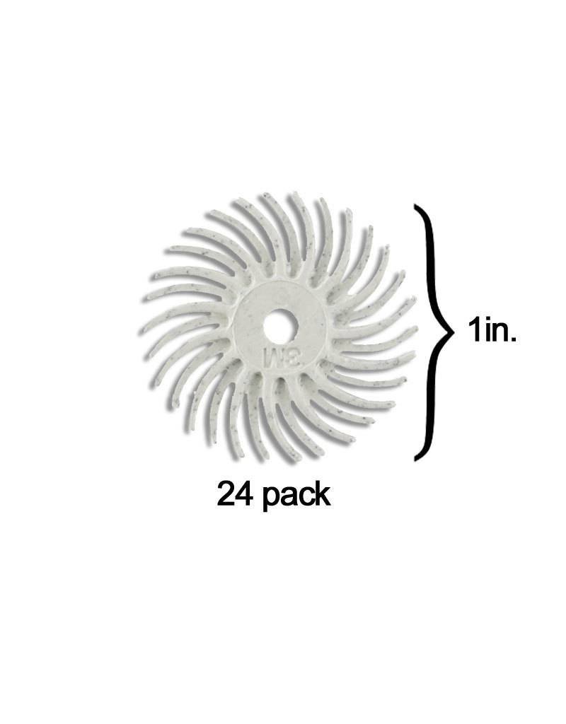 3M Scotch-Brite™ Radial Bristle Disc 1'' White 120Grit (24 Pack)